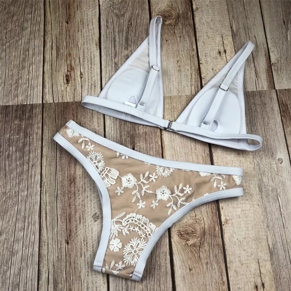 Caicos Stiched Lace Bohemian Overlay Bikini - Picture 3 of 13